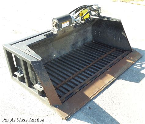 skid steer vibrating bucket|skid steer screen bucket.